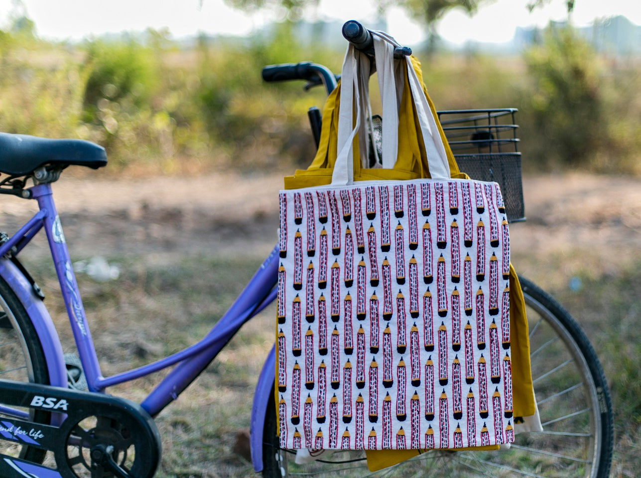 Hand embroidered Tote bag