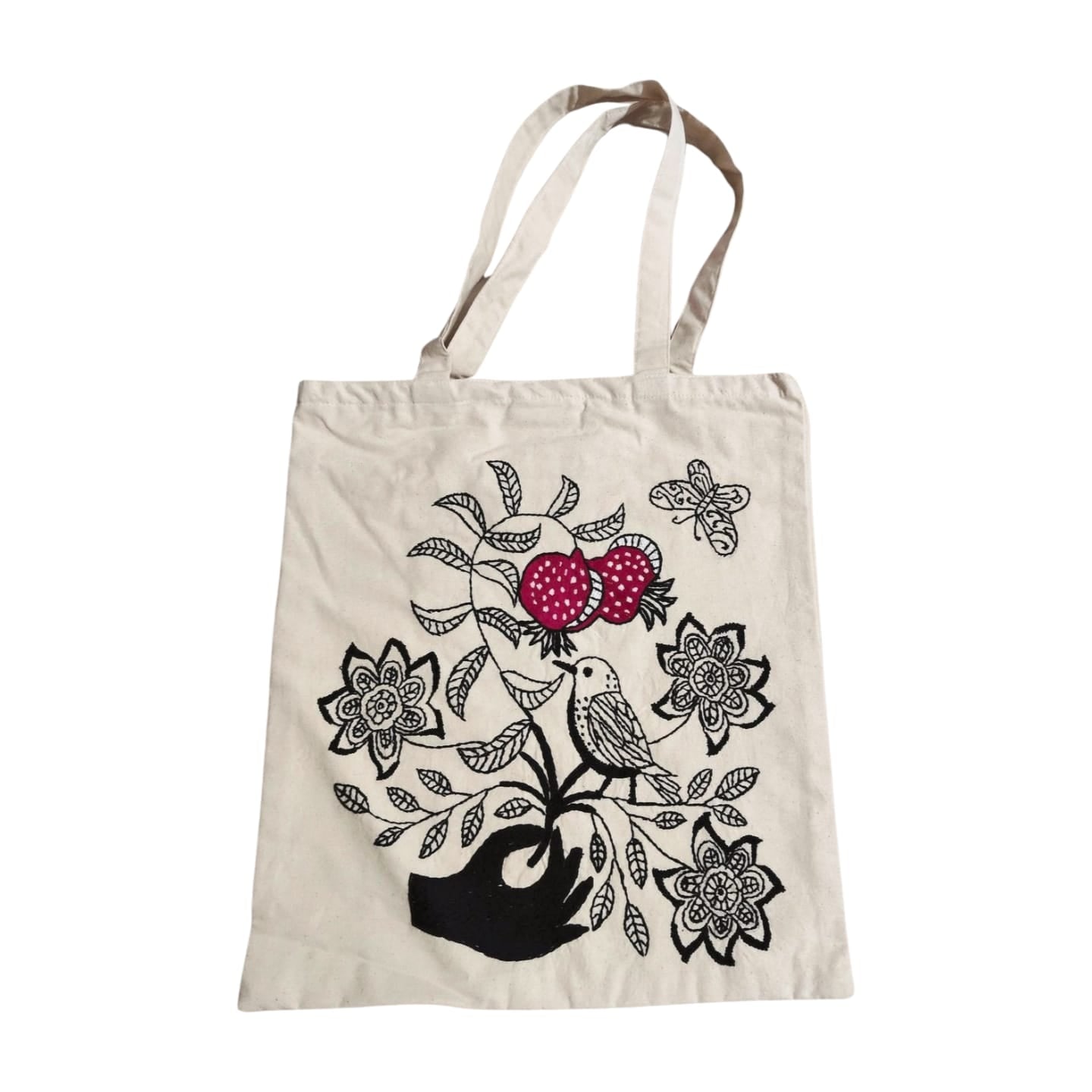 Hand embroidered Tote bag