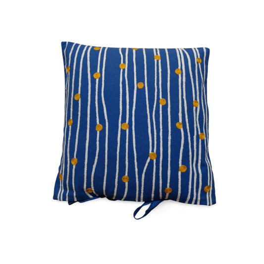 Hand embroidered cushion cover