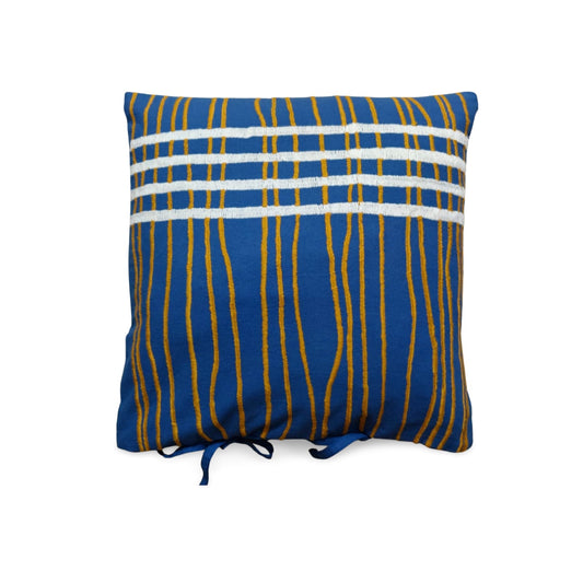 Hand embroidered cushion cover