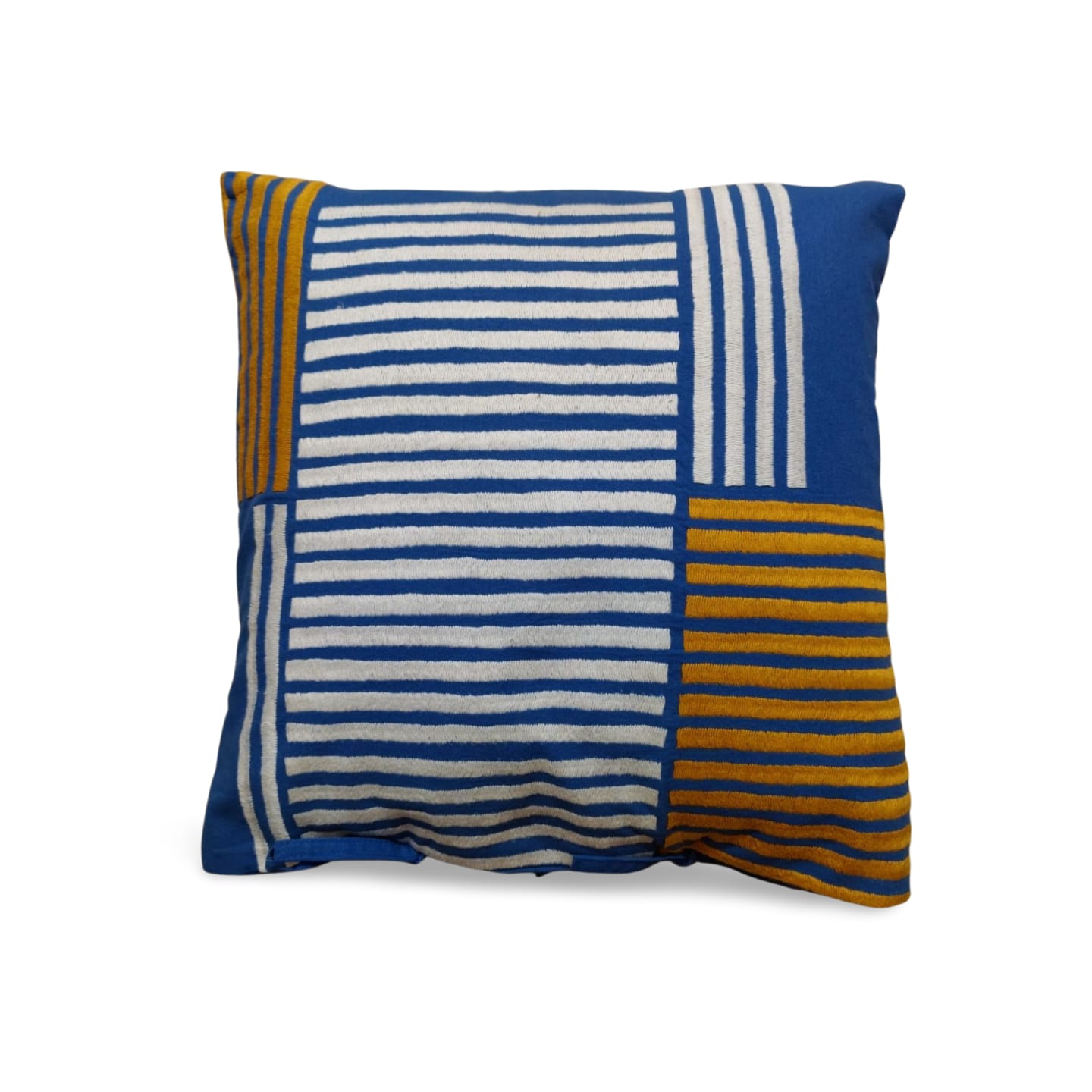 Hand embroidered cushion cover