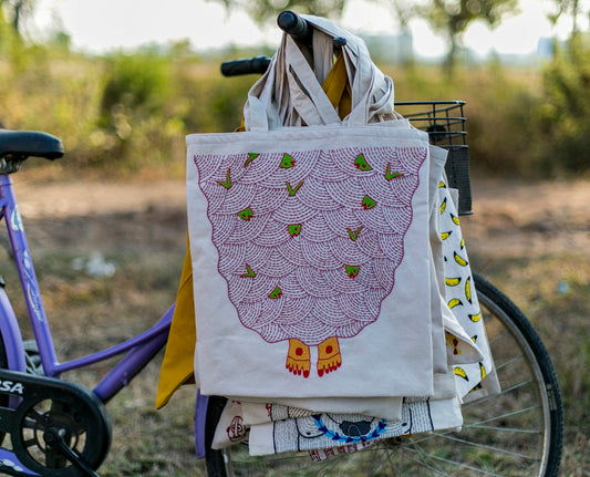 Hand embroidered Tote bag