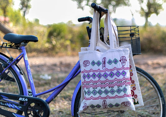 Hand embroidered Tote bag