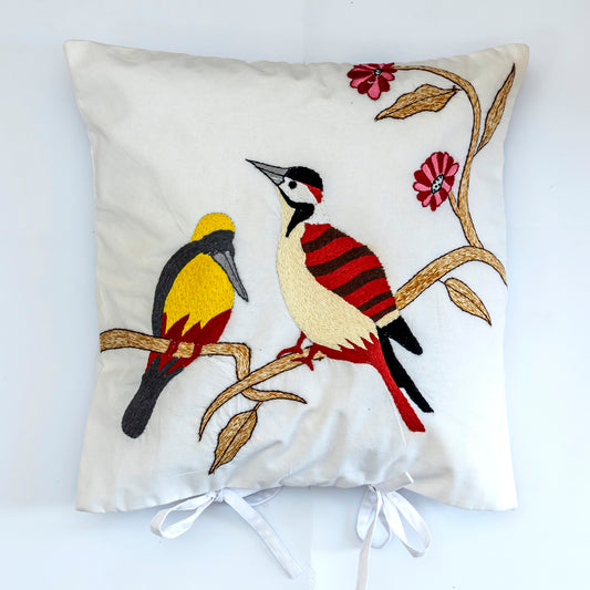 Hand embroidered cushion covers