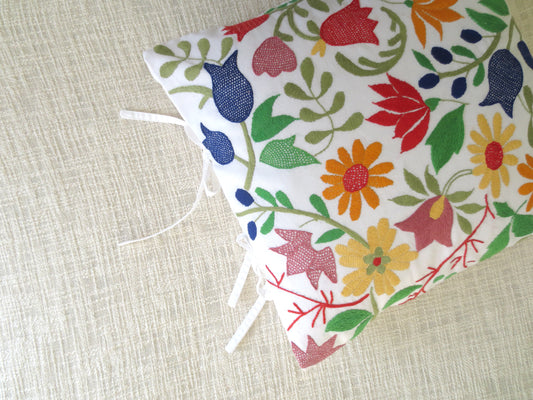 Hand Embroidered Cushion Cover