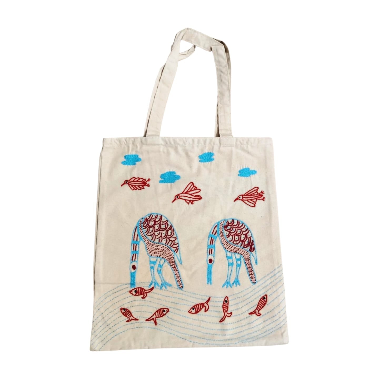 Hand embroidered Tote bag