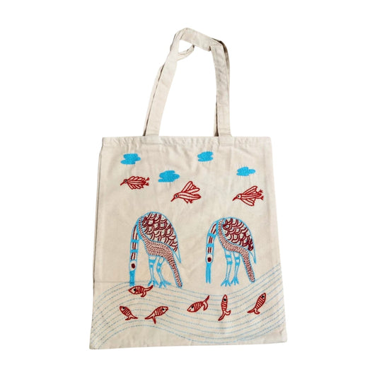 Hand embroidered Tote bag
