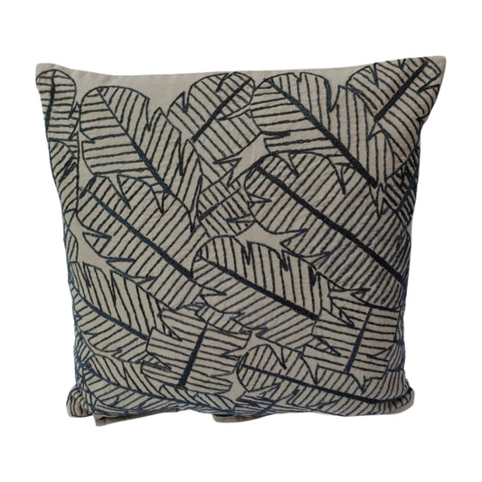 Hand embroidered cushion cover